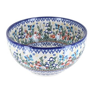 Blue Rose Polish Pottery 74 Vena Medium Serving Bowl - 1 of 1