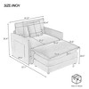 NicBex Couches for Living Room 41.3" Modular Sectional Sofa Modern Corduroy Upholstered Sofa Couch with Side Storage Pockets for Bedroom, Blue - 3 of 4