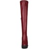 Allegra K Women's Platform Heels Chunky Heel Over Knee High Boots - 2 of 4