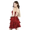 Artyska Women's Sweetheart Corset Satin Cocktail Party Dress - 4 of 4