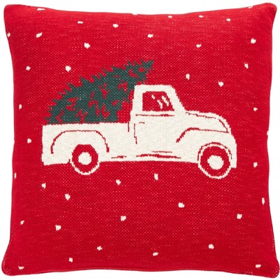 Homeward Pillow - Red - 20" X 20" - Safavieh