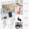 Evideco French Home Goods Stylish Toilet Brush and Holder Set with Natural Bamboo handle - 3 of 4