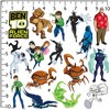 Ben 10 Alien Force Characters 100ct Vinyl Large Deluxe Stickers Variety Pack - 2 of 4