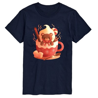 Men's - Instant Message - Bear Cocoa Mug Short Sleeve Graphic T-Shirt