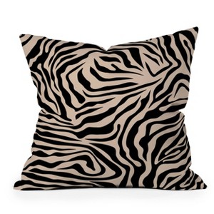20"x20" Deny Designs Daily Regina Designs Zebra Outdoor Throw Pillow - 1 of 4