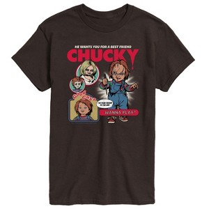 Men's - Child's Play - Chucky Comic Cover Short Sleeve Graphic T-Shirt - 1 of 4