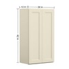 LOVMOR in Plywood Soft Close Kitchen Wall Cabinet with 2 Doors and Adjustable Shelves for Kitchen, Bathroom, Living Room,Study - 3 of 4