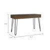 GDFStudio Esme Industrial Writing Desk with Haipin Legs - 3 of 4