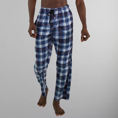 Members Only Men's Fleece Sleep Pant with Two Side Pockets - Multi Colored Loungewear, Relaxed Fit Pajama Pants for Men