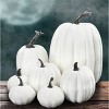 Fake Foam Pumpkins for Halloween decorations Realistic Artificial Pumpkin Ornaments set for Festival Party Decor - 2 of 4