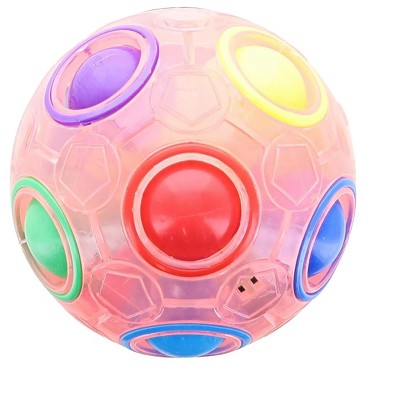 Details about   Fidget Ball Rainbow Magic Puzzles Rubik Fun Toy Autism Brain Stress Relief Gift 