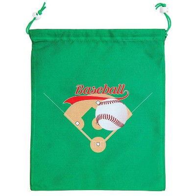 12 Pack Baseball Kids Party Favor Bags Drawstring Gift Bag for Girls Boys