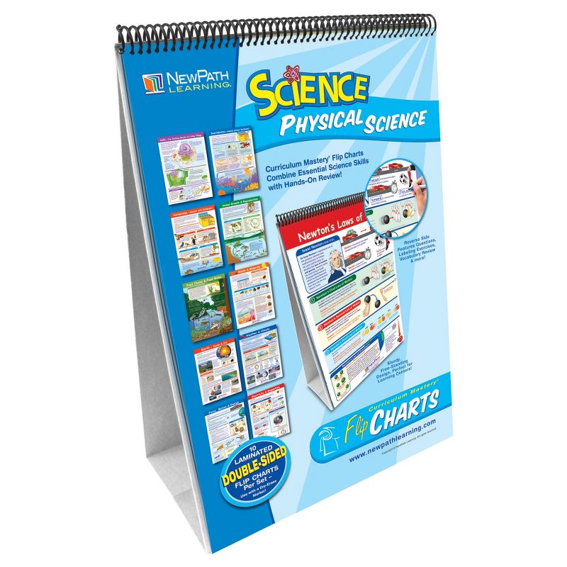 NewPath Learning Physical Science Curriculum Mastery® Flip Chart, Grades 6-8, 1 of 2