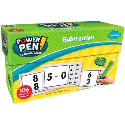 Teacher Created Resources Power Pen Learning Cards, Subtraction, Grades K to 2