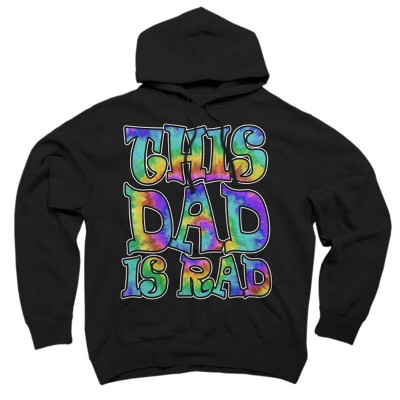Adult Design By Humans Tye Dye This Dad Is Rad By honeytree Pullover Hoodie