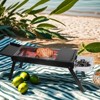 SEVOBAL Outdoor Grills, Griddles and Smokers Portable Foldable Charcoal Grill, Compact Outdoor with Side Tray for Patio Time, Black, 24.1"*9.45"*4.33" - 4 of 4