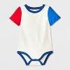 Baby Boys' Denim Suspender Set - Cat & Jack™ Red/Blue - 3 of 4