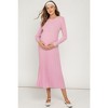 Pinkblush Pink Thick Ribbed Knit Maternity Maxi Sweater Dress - 2 of 4