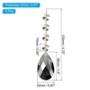 Unique Bargains Crystal Pendants Teardrop Beads for DIY Lamp Arts Crafts Decoration 6 Pcs - 2 of 4