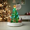 LED Musical Christmas Tree Plastic 11 Inch Rotating Table Decor by Melrose - 2 of 3