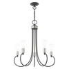 Livex Lighting Bari 5 - Light Chandelier in  Scandinavian Gray - 4 of 4