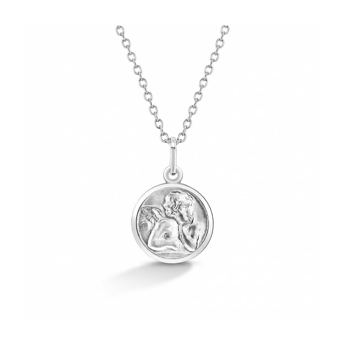 Girls' Guardian Angel Sterling Silver Pendant/Necklace - In Season Jewelry