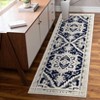 Vintage Rug Non Slip Medallion Floral Textured Accent Rugs  Low Pile Non Shedding Rug for Living Room Bedroom Home Office - 3 of 4