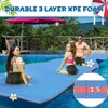 Huxxion Floating Water Mat 9/12/18 Ft, 3 Layer Tear Resistant XPE Foam Floating Mat for Lake Pool Beach and Ocean - 4 of 4