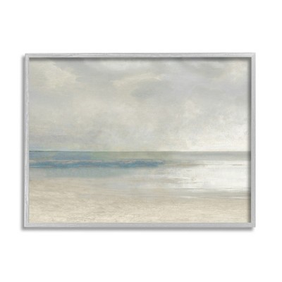 Stupell Industries Abstract Beach Horizon Landscape Framed Giclee Art