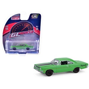 1970 Plymouth Road Runner Green with Black Hood Stripe "GreenLight Muscle" Series 1/64 Diecast Model Cars by Greenlight - 1 of 4