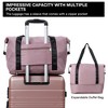 5-Piece Lightweight Luggage Set - Spinner Wheel Carry-On Suitcases & Duffel Bag with TSA Locks, ABS Hard shell, Women's Travel Set - 3 of 4