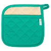 3pc Set Solid Cotton Apron Mitt Potholder - MU Kitchen - 3 of 4