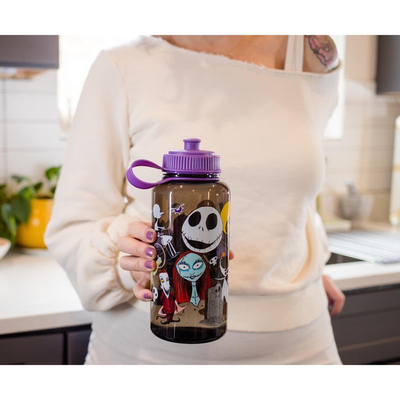Silver Buffalo The Nightmare Before Christmas Plastic Water Bottle | Holds 34 Ounces, 5 of 7