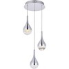 Elegant Lighting Amherst Collection LED 3-light chandelier 12in x 9in chrome finish - 2 of 4