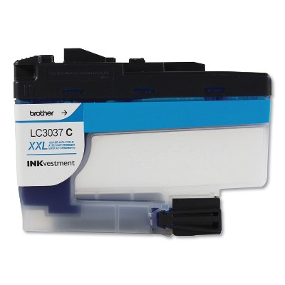 Brother LC3037C INKvestment Super High-Yield Ink 1500 Page-Yield Cyan