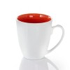 Gibson Home Crenshaw 4 Piece 12 Ounce Ceramic Mug Set in Assorted Colors - 3 of 4