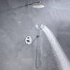 CASAINC 9.5' Wall-mounted Rain Shower Faucet with Handheld - 4 of 4