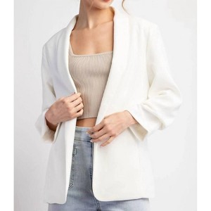 Women's Noelle Cropped Sleeve Blazer - ee:some - 1 of 4