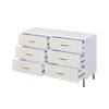 47" Myles Dresser White, Champagne and Gold Finish - Acme Furniture - 4 of 4