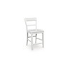 Signature Design by Ashley Chadworth Solid Wood Counter Height Barstool, Set of 2, White - 3 of 4