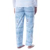 Disney Womens' Frozen Olaf Sweater Style Loungewear Pajama Pants Blue - 2 of 4