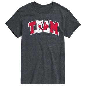 Men's - Instant Message - Team Canada Flag Short Sleeve Graphic T-Shirt - 1 of 4
