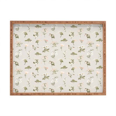 Iveta Abolina Pineberries Botanicals Tan Rectangular Tray - Deny Designs