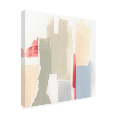 24" x 24" Abstract Multicolor Canvas Wall Art with Wood Frame