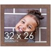PosterPalooza | Shabby Chic Brown Picture Frame - UV Acrylic, Backing Board, Hanging Hardware Included - 2 of 4
