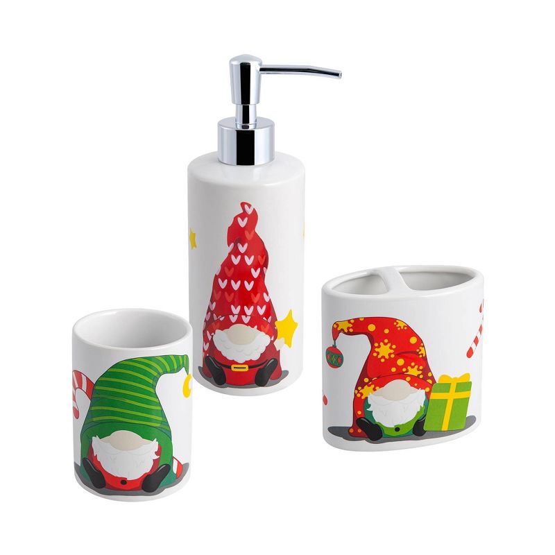 3pc Gnomes Bathroom Accessories Set - Allure Home Creations, 1 of 12