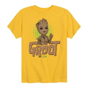 Boys' - Marvel - Guardians of the Galaxy Baby Groot Short Sleeve Graphic T-Shirt - 1 of 4