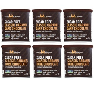 Castle Kitchen Sugar Free Caramel Premium Dark Hot Chocolate Mix (6 Pack, 48oz Total) - Vegan, Dairy Free, Allergy Friendly, Plant Based - Keto and - 1 of 4