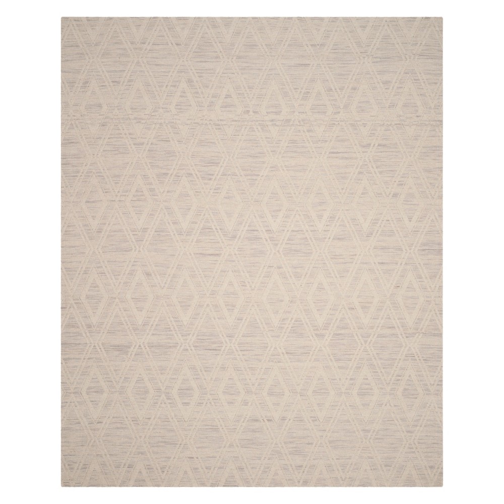 8'x10' Ila Geometric Area Rug Silver/Ivory - Safavieh