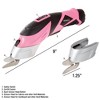 Fleming Supply Cordless 3.6V Power Scissors With 2 Blades and Rechargeable Battery for Fabric, Cardboard, and Carpet - Pink - 4 of 4